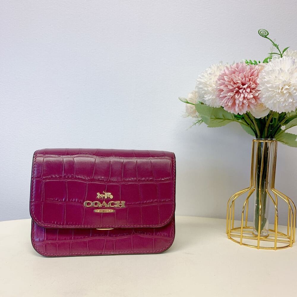 Coach C5627 Mini Brynn Crossbody In Dark Berry
